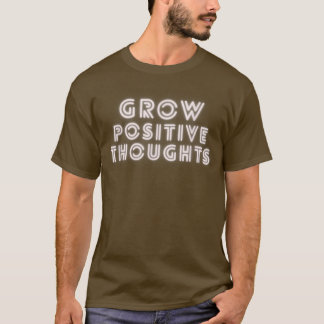 Camisa de Motivação do Pensamento Positivo Crescen