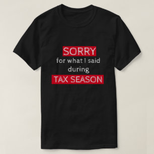 Camisa De Motivo Do Imposto Funny