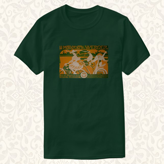 Camisa de Motocicleta Antiga Art Nouveau Werner Ci (Criador carregado)