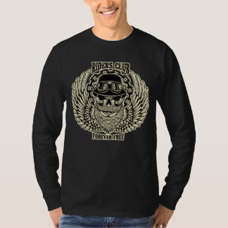 Camisa de Motoqueiro com Capacete Caveira Asas Ret