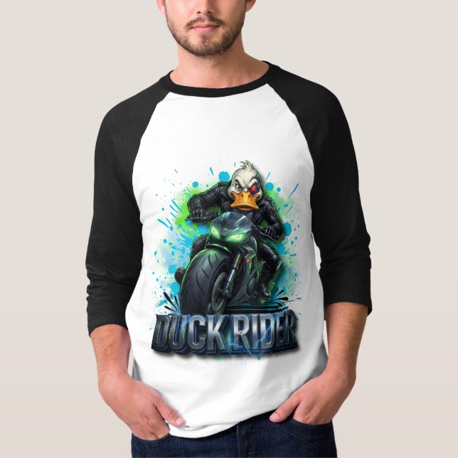 Camisa de Motoqueiro Pato 3D Cyber Duck (Frente)