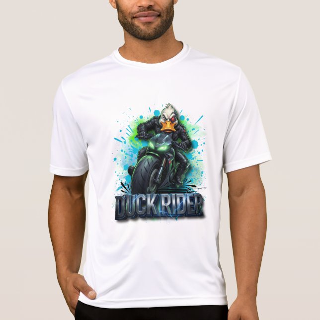 Camisa de Motoqueiro Pato 3D Cyber Duck (Frente)