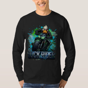 Camisa de Motoqueiro Pato Cibernético 3D Duck Ride