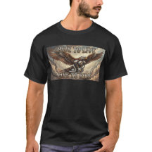 Camisa de Motoqueiro Steam Punk Eagle e V Twin Rid
