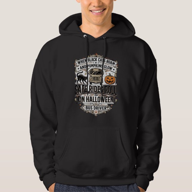 Camisa de Motorista de Ônibus de Halloween Assusta (Frente)
