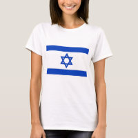 Camisa de mulher com bandeira de Israel
