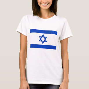 Camisa de mulher com bandeira de Israel