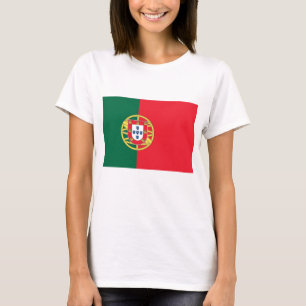 Camisa de mulher com bandeira de Portugal