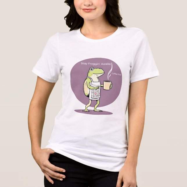 Camisa de mulher com café Sapo (Frente)