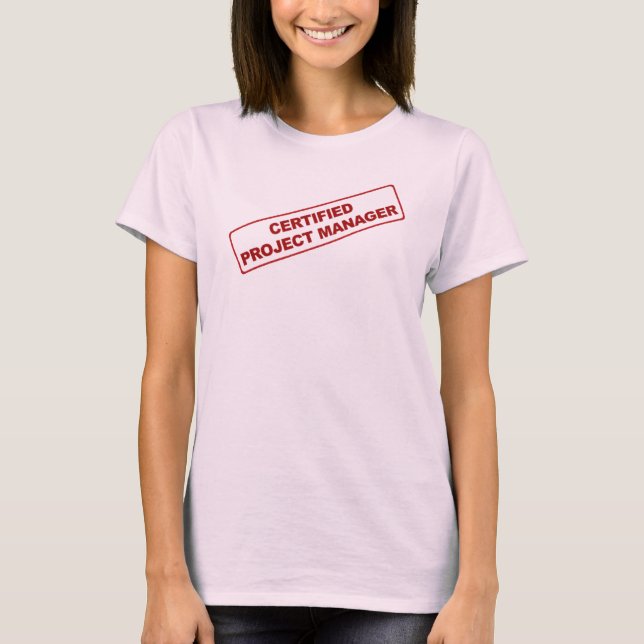 Camisa de mulher do gerente de projeto certificado (Frente)