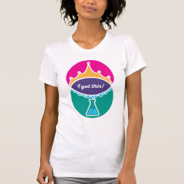 Camisa de Mulheres da Princesa Ciência (Negrito)