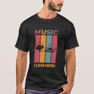 camisa de música nova
