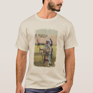 Camisa de Nação Crow de Chumbo Coos