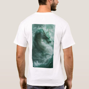 Camisa de Nadagem de Nadadores Magia Verde e Dragã