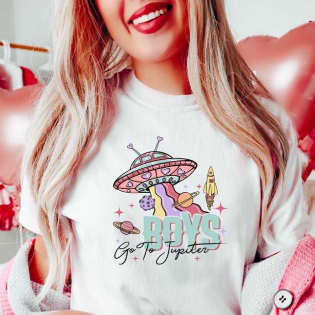 Camisa de Namorados divertida, meninos vão a Júpit (Criador carregado)