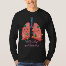 Camisa de Natal Alegre para Profissionais de Saúde