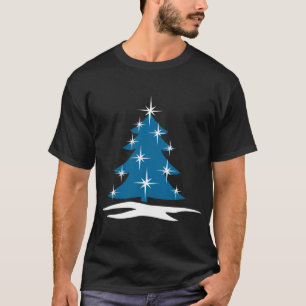 Camisa de Natal Azul Unisex Holiday Top