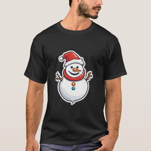 Camisa de Natal branca | Tee Festiva Foliday | Ce (Frente)