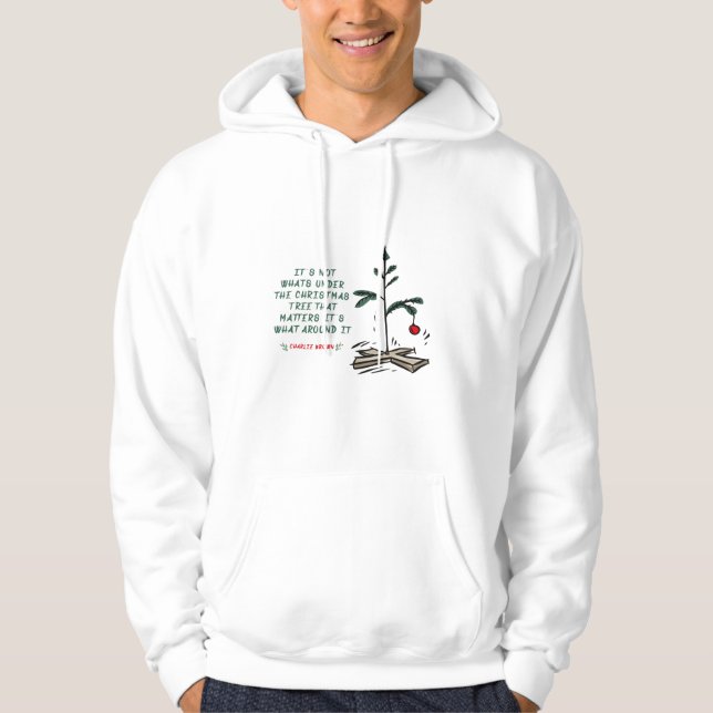 Camisa de Natal Charlie Brown Hoodie (Frente)