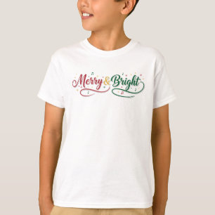 Camisa de Natal Clássica Alegre e Brilhante para M