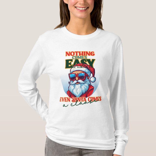 Camisa de Natal | Cláusula Santa Engraçado (Frente)