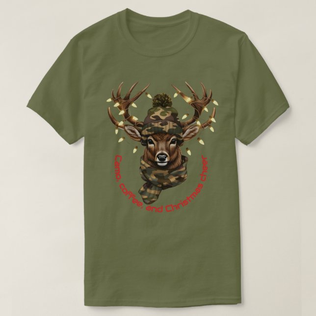 Camisa de Natal com Veado (Frente do Design)