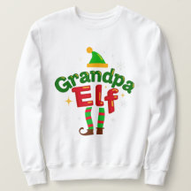 Camisa de Natal combinante da família do Avô Elfo