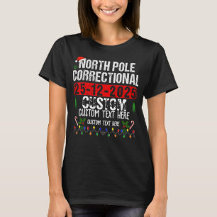 Camisa de Natal Correta do Polo Norte Personalizad