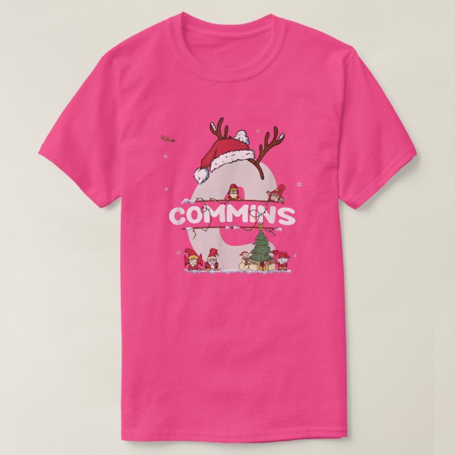 Camisa de Natal da Commons com nome da Commons par (Frente do Design)