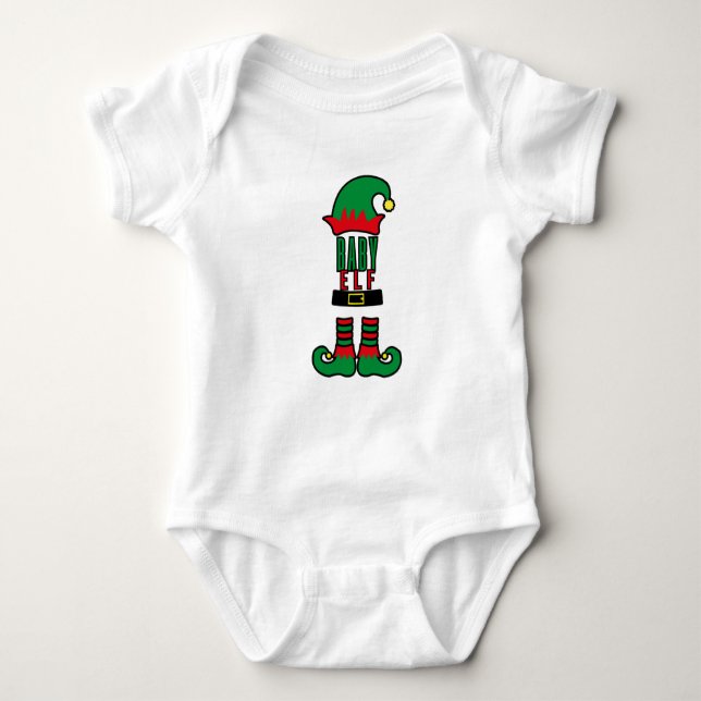Camisa de Natal da Família Baby Elf Correspondente (Frente)
