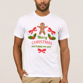 Camisa de Natal da Família de Pão de Mel Macio EUA