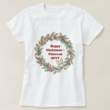 Camisa de Natal da Família - Fia de Natal