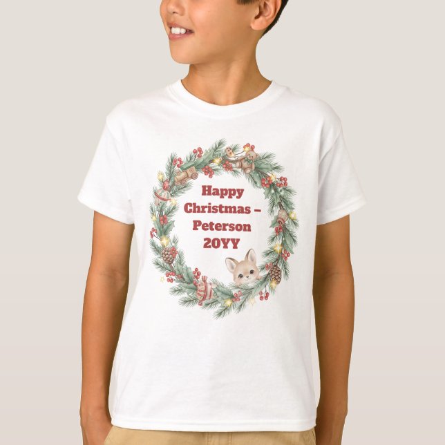Camisa de Natal da Família - Fia de Natal (Frente)