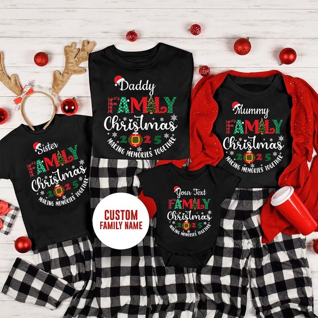 Camisa de Natal da Família Personalizada 2025 (Cutom Family Christmas 2025)