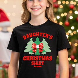 Camisa de Natal da Filha Personalizada
