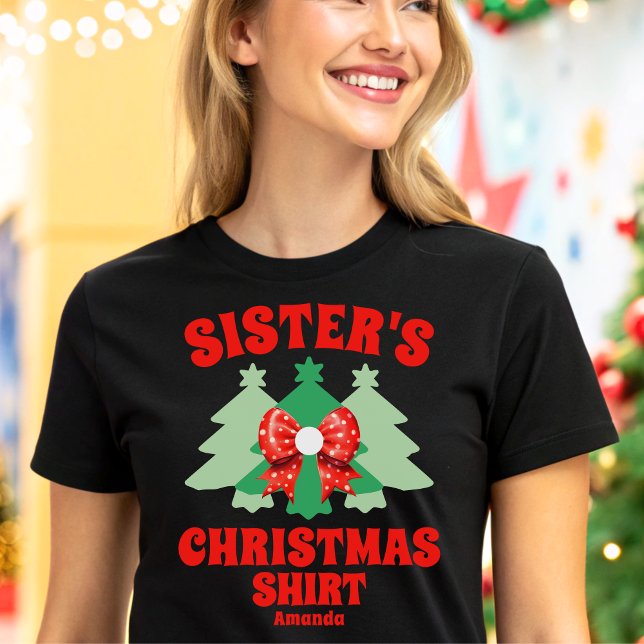 Camisa de Natal da Irmã Personalizada (Criador carregado)