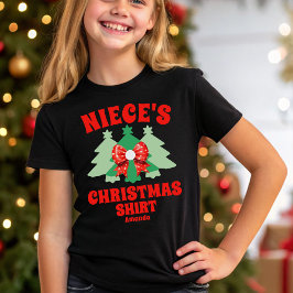 Camisa de Natal da sobrinha personalizada