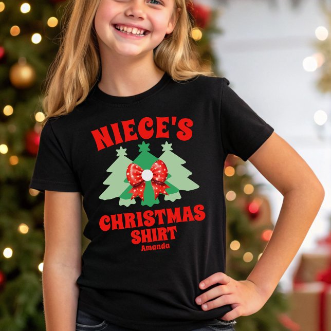 Camisa de Natal da sobrinha personalizada (Criador carregado)