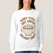 Camisa de Natal da Tia Fuel – Cacau Quente e Féria