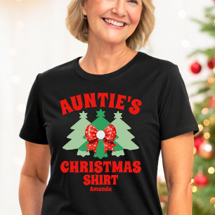 Camisa de Natal da tia Personalizada