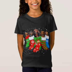 Camisa De Natal Dachshund Cachshund Meias Cuecas