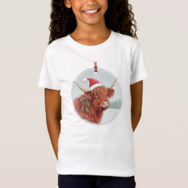 Camisa de Natal de Bezerro das Terras Altas Fofa |