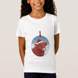 Camisa de Natal de Bezerro das Terras Altas Fofa |