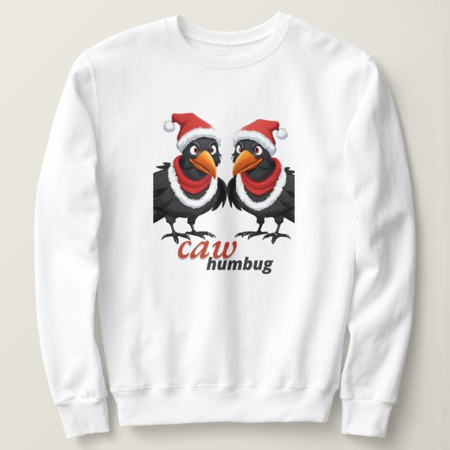 Camisa de Natal de Caw Humbug (Frente do Design)