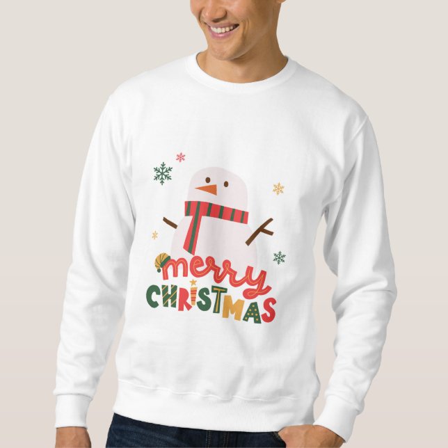 Camisa de Natal de Homem de Neve (Frente)