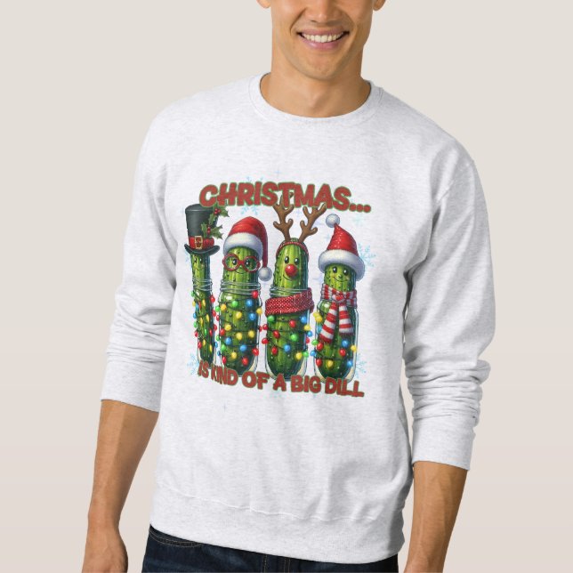 Camisa de Natal de Pepino Engraçado  (Frente)