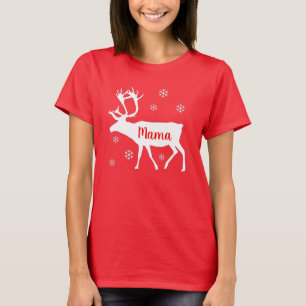 Camisa de Natal de Reindeer mama