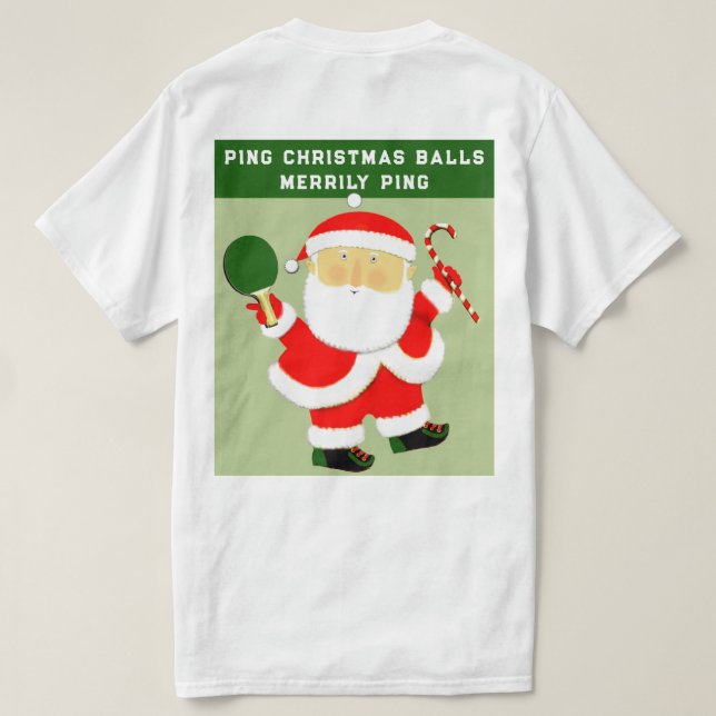 Camisa de Natal de Tênis engraçada (Verso do Design)