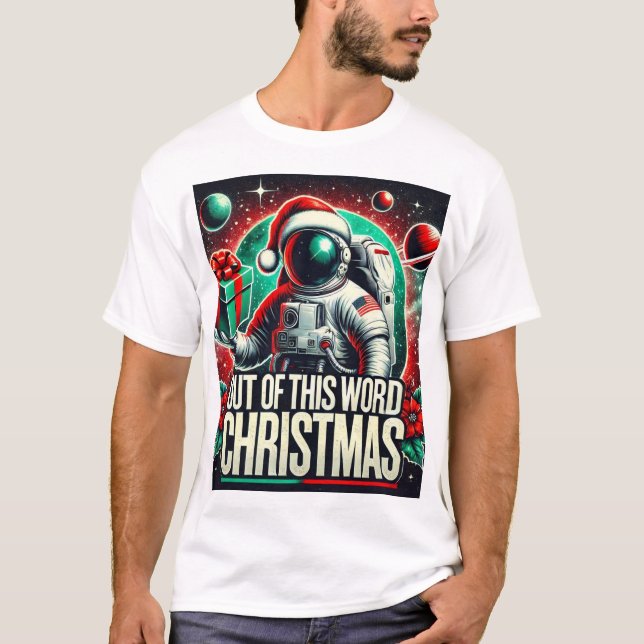 Camisa de Natal do Astronauta (Frente)