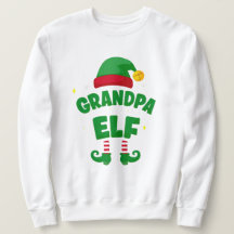 Camisa de Natal do Avô Elfo para Família
